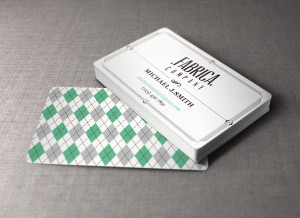 Fabric business card