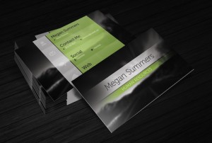 Simple scene business card